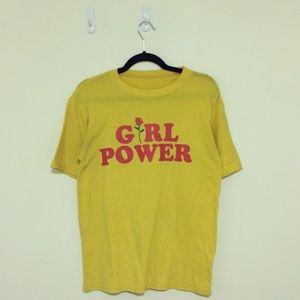 Girl Power Yellow Tshirt
